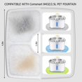 thumbnail image 2 of Pet Fountain Filter Set, 8 Pack 3 Triple Filtration System Replacement Cat Water Fountain Filters For 84oz/2.5l Automatic Pet Fountain Cat Water Fount, 2 of 5