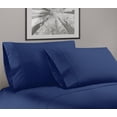 thumbnail image 2 of Bassano 1800 Series Embossed Deep Pocket Sheet Set - Super Soft & Wrinkle Free - Luxurious Bed Sheets Set (California King, Navy), 2 of 3