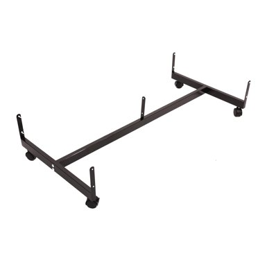 SSWBasics Black Grid Gondola Base with Casters (Use with existing 3” on Center Wire Grid Panels )