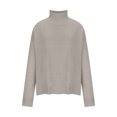 thumbnail image 4 of Dvkptbk Chandails pour Femmes Mode Automne Femmes Décontracté Confortable Manches Longues Col Roulé Chandail Vêtements en Liquidation, 4 of 7