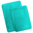 thumbnail image 2 of Set of 2 Large Clara Clark Bath Mat Bathroom Rug - Absorbent Memory Foam Bath Rugs - Non-Slip, Thick, Cozy Velvet Feel Microfiber Bathrug, Plush Shower, Toilet- Floor Bathmats Carpet - Teal - 20"x32", 2 of 6