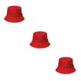 thumbnail image 3 of VONKY Comfortable And Breathable Fisherman Hat For Sun Protection Sunscreen Fisherman Cap Hat Summer red 58cm 3Set, 3 of 6