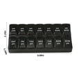 thumbnail image 3 of LSLJS Weekly Pills Organizer, Vitamin and Medicines Box, Tablet Organizer, 2 Times A Day, Easy-Open, See-Through Lids, Organize Medication By AM /PM Or Morning and Bedtime, 3 of 8