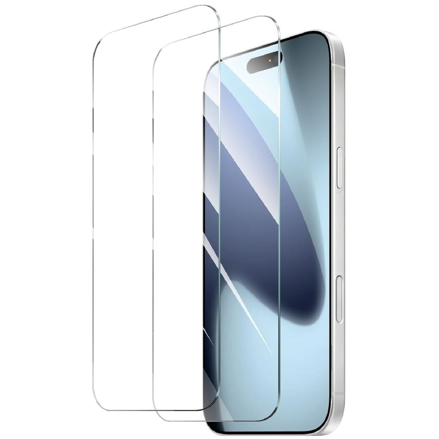 2 Pack for iPhone 17/17 Air/17 Pro/17 Pro Max Screen Protector, 9H Ultra Clear Tempered Glass Screen Protector for iPhone 17, Easy Installation, Bubble Free