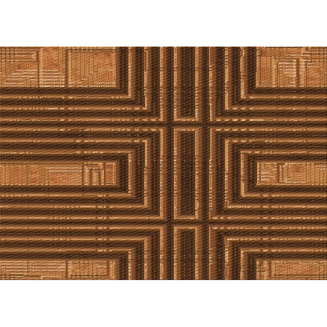 Ahgly Company Tapis d'Intérieur Rectangulaire Transitionnel Orange Lavable à la Machine, 5 Pieds x 7 Pieds