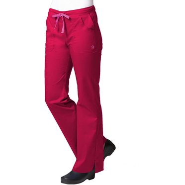 Maevn Pantalon Évasé à Multiples Poches pour Femmes Cramoisi, XX-Grand