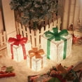 thumbnail image 1 of Matoen12 New Christmas Gift Box Three-piece Set Folding Luminous Light String Holiday Props Gift Box Ornaments Decorative Lights, 1 of 7