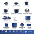 thumbnail image 2 of Blue 20 Pc Pots and Pans Set Non Stick Cookware Set, Kitchen Cookware Sets with Utensils and Bakeware, Non Toxic Cookware Set PFOA PFOS Free, Oven & Dishwasher Safe, 2 of 6