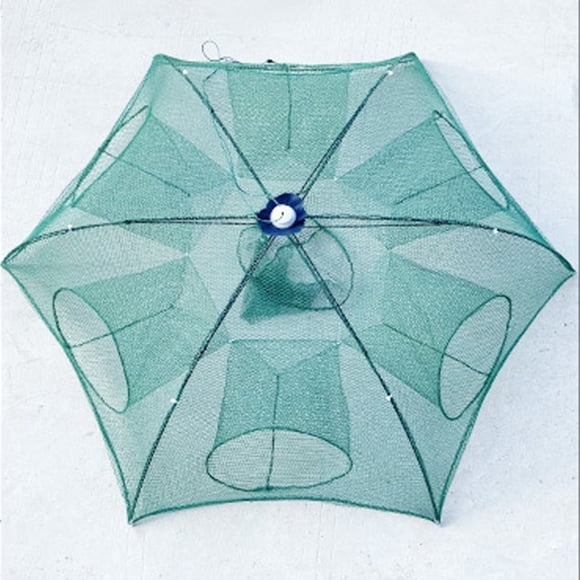 Oliegs Couverture Chauffante Pliable pour Homard et Piège à Poisson, Style Parapluie, Filet de Pêche en Cage pour une Récolte Aquatique Efficace, Chocolat