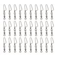 thumbnail image 3 of 30 Pack Ball Bearing Fishing Swivels Snap Coastlock Fishing Line Connector Stainless Steel Fishing Swivels Fish Tackle Tools, 3 of 12