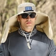 thumbnail image 2 of Decodeary Stay Protected And Cool Solar Power Fan Summer Hat Solar Usb Charging Hat Summer khaki, 2 of 6