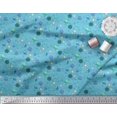 thumbnail image 3 of Soimoi Rayon Crepe Fabric Star,Planet & Alien Cartoon Printed Fabric 1 Yard 46 Inch Wide, 3 of 3