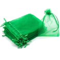 thumbnail image 1 of ORUYROP 100pcs Drawstring Organza Jewelry Candy Pouch Party Wedding Favor Gift Bags (8x12, Green), 1 of 7