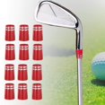 thumbnail image 4 of 12 Pcs Bagues de Fer de Golf pour Embouts de Ferrules Embout Conique Taille.355 Embouts Rouges, 4 of 9