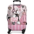 thumbnail image 2 of Travel Luggage Cover Suitcase Protector Fits 18-32 Inch Luggage Wheel Covers Patterned Travel Related Items Flower Luggage Protector Elastic Luggage Anti-scratch Suitcase Cover M, 2 of 5