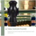 thumbnail image 3 of Ensemble de 5 Joueurs de Baby-Foot Professionnels en Résine pour Soccer de Table Hommes Couleur Noire, 3 of 8