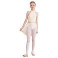 thumbnail image 2 of Yartina Robe de Danse Ballet Sans Manches pour Filles, Robe Justaucorps Moderne Contemporaine Champagne 12, 2 of 7