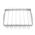 thumbnail image 3 of Foldable Skewer Rack with 6 Stainless Steel Skewers​ Portable High Rised Fire, 3 of 8