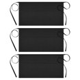 thumbnail image 1 of MVRLSH Apron Sleeve 3pc Attendant Apron Black And Restaurant Hotel Kitchen Work Half Length Apron, 1 of 8