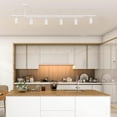 thumbnail image 4 of West 64" 6-Light Track Lighting, Matte White, Center Swivel Bars, 4 of 9