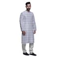 thumbnail image 2 of Atasi Kurta Pyjama de Fête pour Hommes, Col Mandarin, Ensemble Ethnique Imprimé Kurta, 2 of 5
