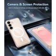 thumbnail image 3 of KOMI for Samsung Galaxy S25 Case: for Galaxy S24 Case Military Grade Drop Protection Anti Yellowing Cell Phone Cover - Rugged Shockproof Protective Bumper Transparent Cases Clear Magnetic, 3 of 5