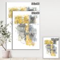 thumbnail image 2 of Designart Entrée et sortie de la circulation II Jaune Gris Art mural sur toile, 2 of 3