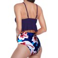 thumbnail image 3 of RKSTN Tankini Set for Women Swimsuits Ruffled High Waisted Tummy Control Knot Adjustable Straps Backless Bathing Suits, 3 of 8