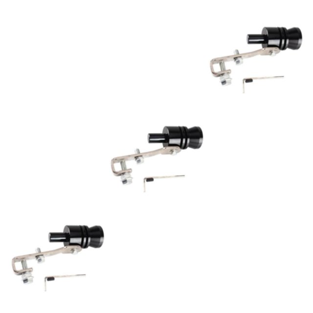 ZheElen Universal Car Whistle Refitting _ Whistle Exhaust Pipe Black XL 3Set