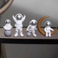 thumbnail image 4 of 4Pcs Astronaut Statue Outer Space Spaceman Figurine Home Decor White Silver, 4 of 7