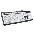 thumbnail image 3 of Xingzhi Computer Large Print Wired Keyboard Fluent Typing Lightweight USB Keyboards Cable Input Equipment Keypad Elderly Weak Sight, 3 of 8