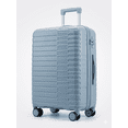 thumbnail image 2 of TRAVLR Ridge Ensemble de Bagages 3 Pcs Bleu Corail : Valise Rigide à Roulettes Pivotantes Résistante aux Impacts en PP, Sacs Enregistrés Extensibles, Cadenas TSA Intégré, Fermetures Éclair Antidéflagrantes, 20 Po 24 Po 28 Po, 2 of 6
