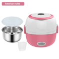 thumbnail image 1 of Mini Rice Cooker Electric Lunch Box Portable Food Warmer 1/2/3 Layers Stainless Steel Container for Home Office School New - Coffee, 1 of 2