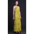 thumbnail image 3 of Bimba Bird Women Sleeveless Crew Neck Halter Gown With Side Slits Maxi Dress-Small, 3 of 6