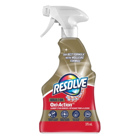 Le détachant pour lessive Gold Oxi-Action de Resolve 375 mL