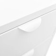 thumbnail image 5 of vidaXL Buffet Blanc 75x35x70 cm Acier et Verre Trempé, 5 of 5