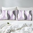 thumbnail image 4 of Erosebridal Futuristic Stripe Sheet Set Twin, Abstract Geometry Bedding Sets Twin Size, Modern Fashion Decor, 4 of 7