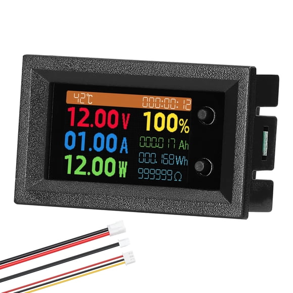 yeacher DC430 Low Voltage 9-in-1 Multifunction Tester with 1.14" IPS Color Display, Voltage/Current/Power/Impedance/Capacity/Energy/Temperature/Runtime/Battery Measurement, Adjustable Settings, Shunt