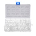 thumbnail image 1 of Unique Bargains Kit de Joint Torique en Silicone, 225 Pcs Anneaux Métriques Assortiment Blanc, 1 of 3