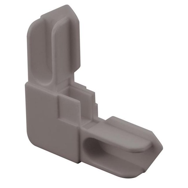 Prime-Line Products-Slide PL14312 0.37 in. Window Frame Corner Nomit - Gray