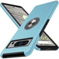 thumbnail image 1 of KOMI for Google Pixel 8 Pro Case, Slim Tough Rugged Shockproof Protective Pixel 8 Pro Phone Case with Metal Ring Kickstand for Google 8 Pro Case, Sierra Blue, 1 of 5