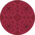 thumbnail image 1 of Ahgly Company Tapis Rond Lavable en Machine Intérieur Transitionnel Rouge Cramoisi, 3 Pieds Rond, 1 of 7