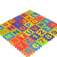 thumbnail image 1 of 36 Piece Foam Play Mat Interlocking Floor Puzzle Tiles Letters Numbers Educational Soft Activity Mat For Kids Non Toxic Eva Construction Playroom Rug 6.1X6.1 Inch Each, 1 of 9