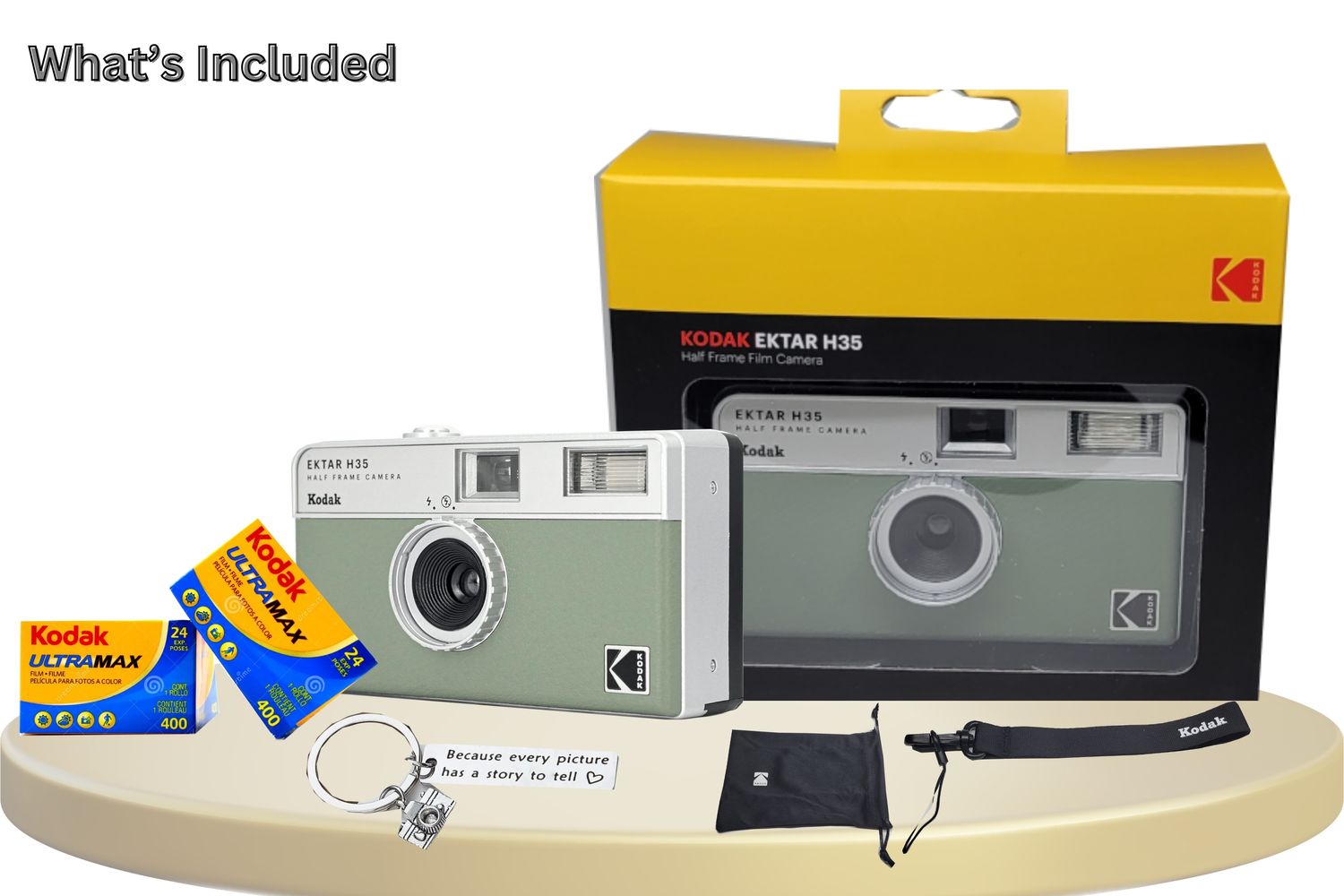 Kodak Ektar H35 Half-Frame Retro Camera Bundled with Kodak