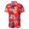 thumbnail image 3 of CEHVOM Chemise Hawaïenne à Manches Courtes pour Homme, Chemise de Plage Imprimée d'Été Décontractée à Boutons, Soldes, 3 of 5