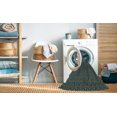 thumbnail image 2 of Ahgly Company Tapis Rond Lavable en Machine Intérieur Transitionnel Vert, 6 Pieds Rond, 2 of 7