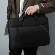 Vacemry Laptop Bag 15.6 Inch, Oxford Cloth Business Briefcase Shoulder Crossbody Bag for Men and Women, Water-Resistant Computer Messenger Bag for Office Work Travel Commute Daily Use