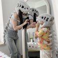 thumbnail image 3 of fastboy Skull Dinosaur Head 3D Printing Dinosaur Skull Set Fun Theme Children's Clothing Model Set Cosplay Decoration Props Kids' version 75cm, 3 of 6