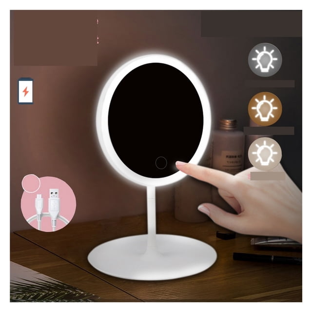 Makeup Mirror Led Touch Screen Mirror Standing Mirrors Table Mirrors Vanity Miroir Cosmetic Mirror With Lights Make Up Miroir ,Widely Use