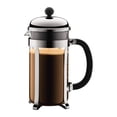 thumbnail image 1 of Cafetière à piston Française Chambord, 34 oz, chrome, 1 of 4